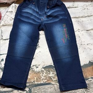 MHI‎ Dark Blue Kids Stretch Denim Jogger Pants